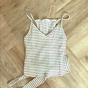Women’s tank with bow back tie